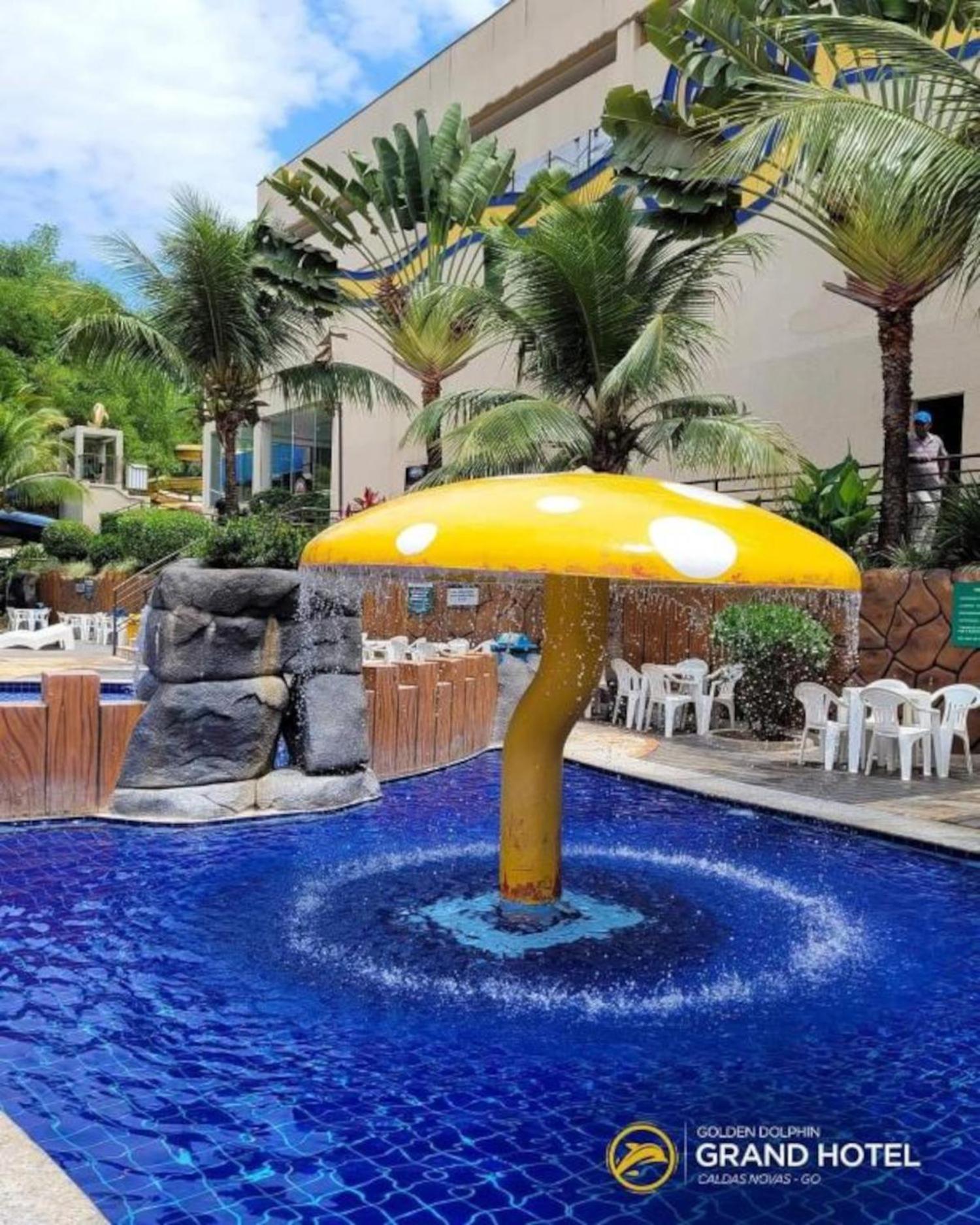 Caldas Novas, Golden Dolphin Grand Hotel, Quarto Sala Cozinha Aconchegante, Ap 361 Kültér fotó
