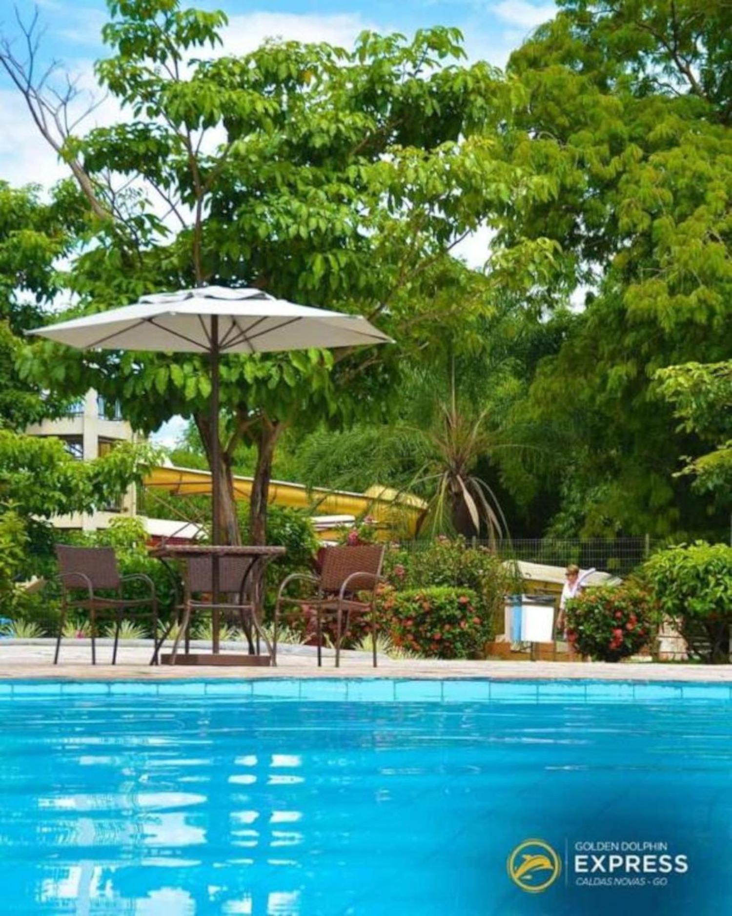 Caldas Novas, Golden Dolphin Grand Hotel, Quarto Sala Cozinha Aconchegante, Ap 361 Kültér fotó
